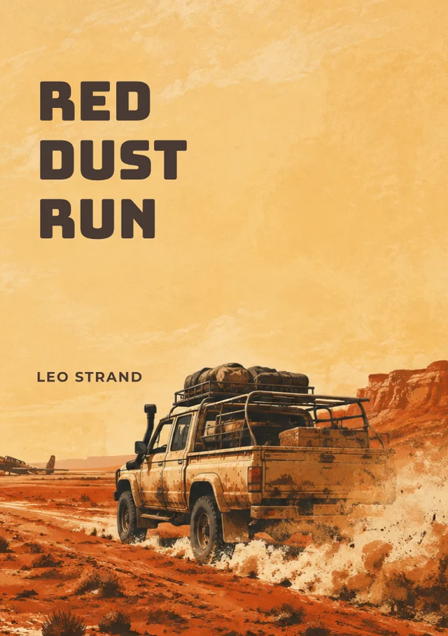 Red Dust Run, premade Adventure book cover
