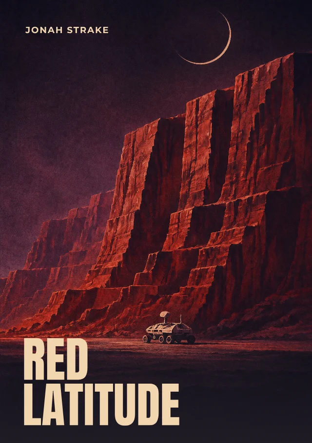 Red Latitude, premade Science fiction book cover