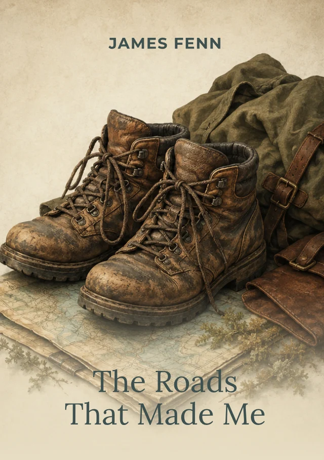 The Roads That Made Me, premade Memoir book cover