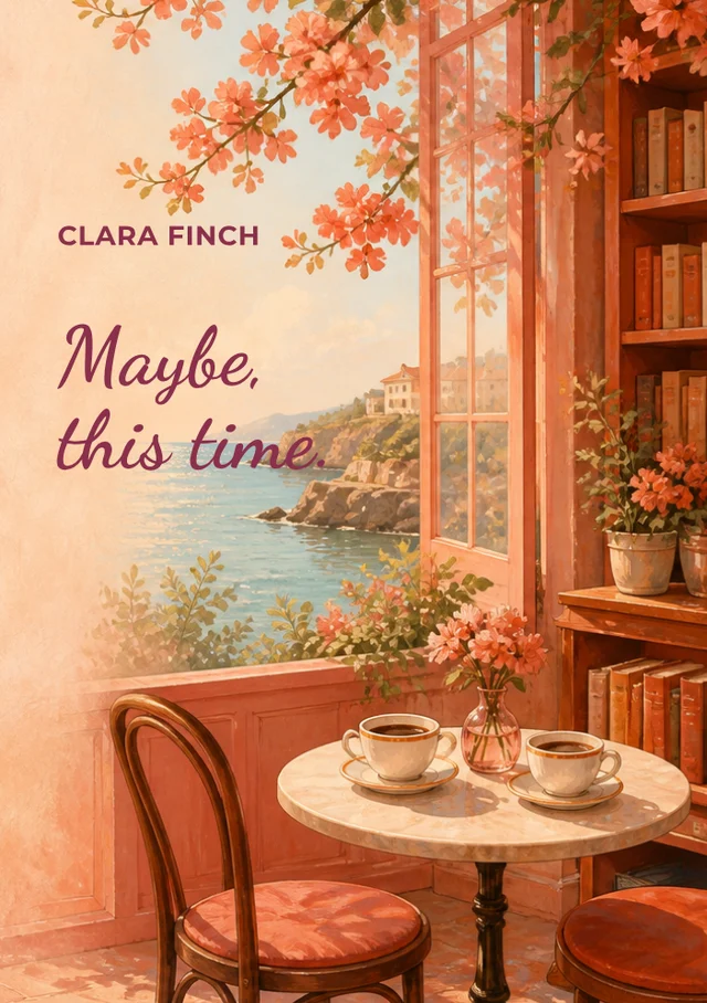 Maybe, this time, premade Romance & contemporary fiction book cover