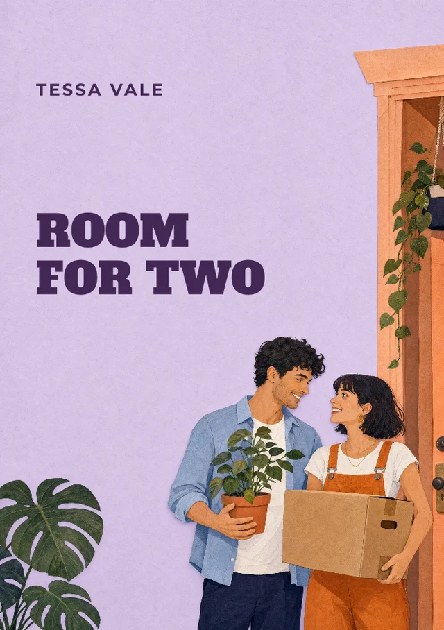 Room for Two, premade Modern romance book cover
