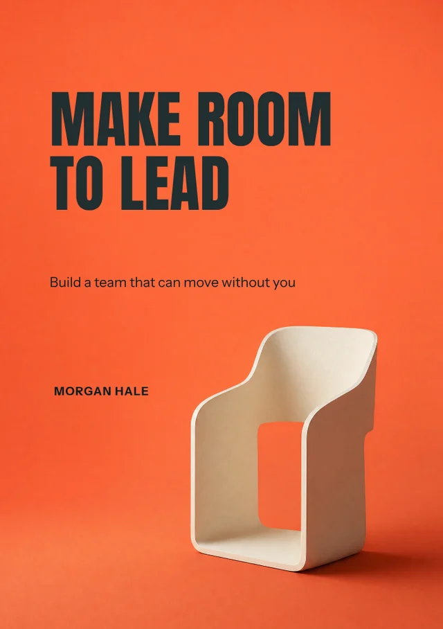 Make Room to Lead, premade Business · Leadership book cover