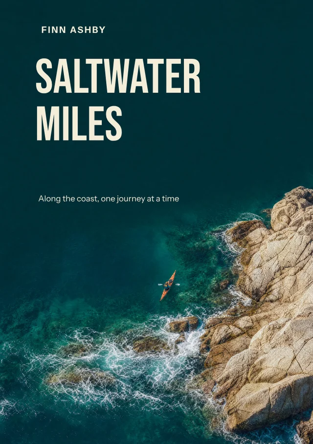 Saltwater Miles, premade Nonfiction · Coastal journeys book cover