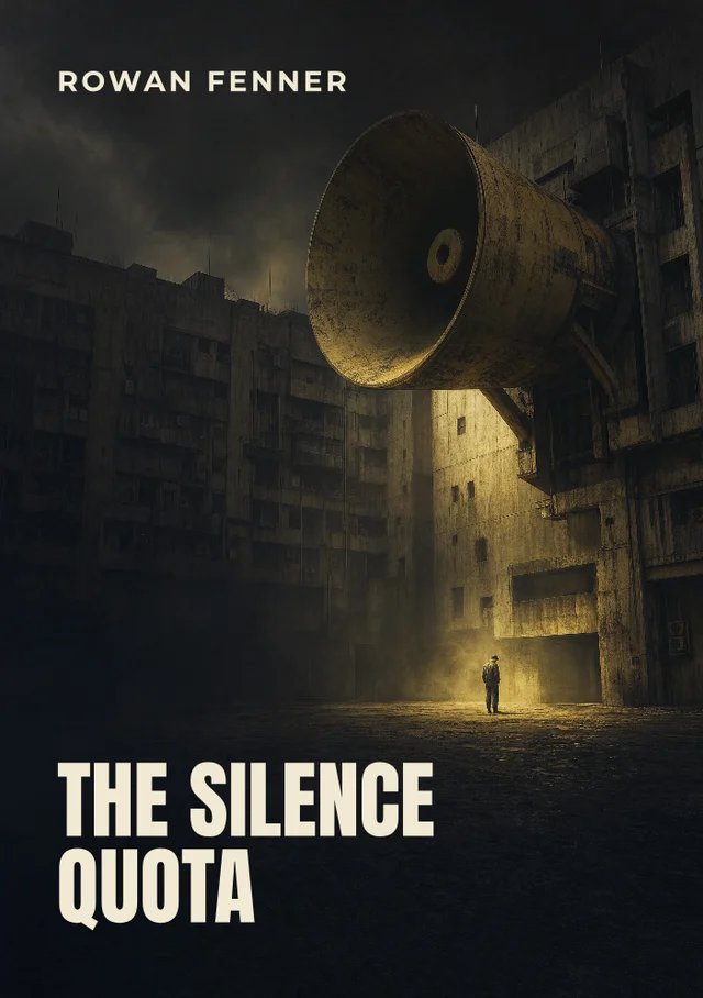 The Silence Quota, premade Dystopian science fiction book cover