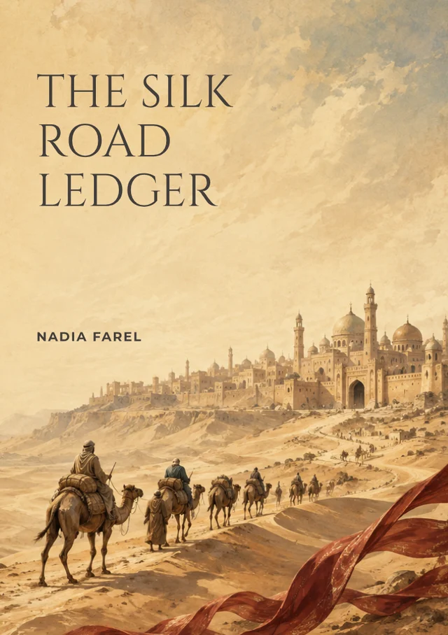 The Silk Road Ledger, premade Historical fiction book cover