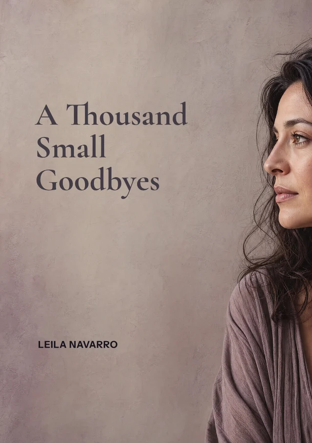 A Thousand Small Goodbyes, premade Memoir · Belonging and change book cover