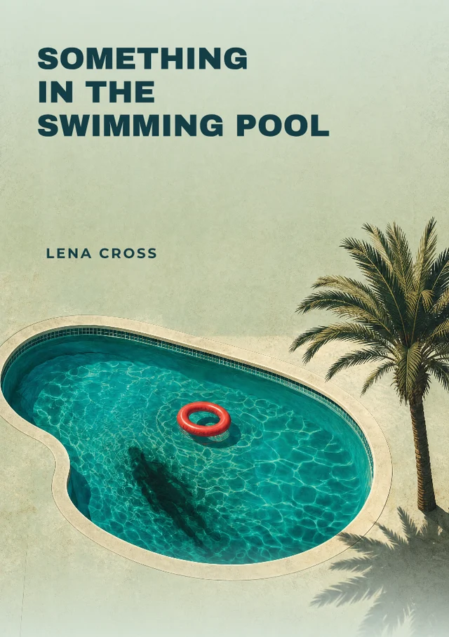 Something in the Swimming Pool, premade Horror book cover