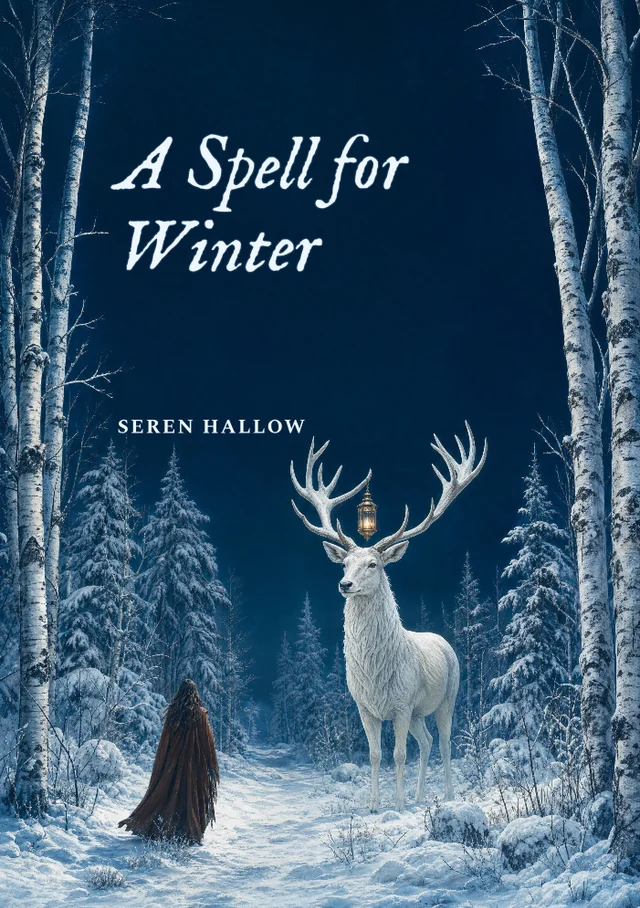 A Spell for Winter, premade Folklore fantasy book cover