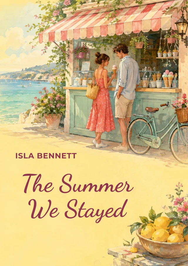 The summer we stayed, premade Contemporary romance book cover