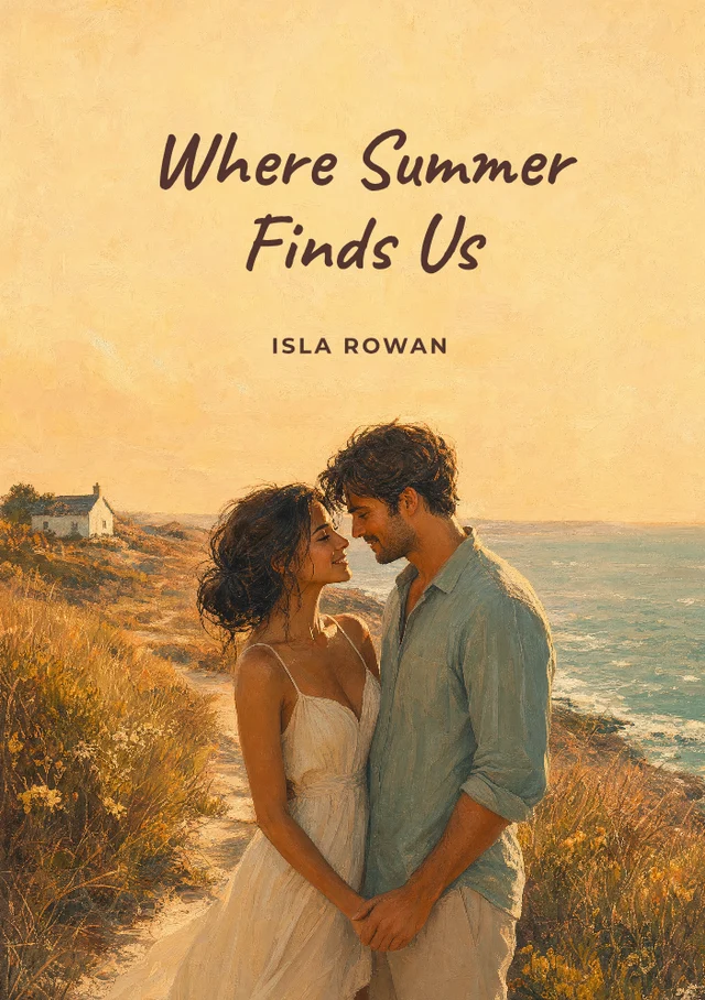 Where Summer Finds Us, premade Contemporary romance book cover