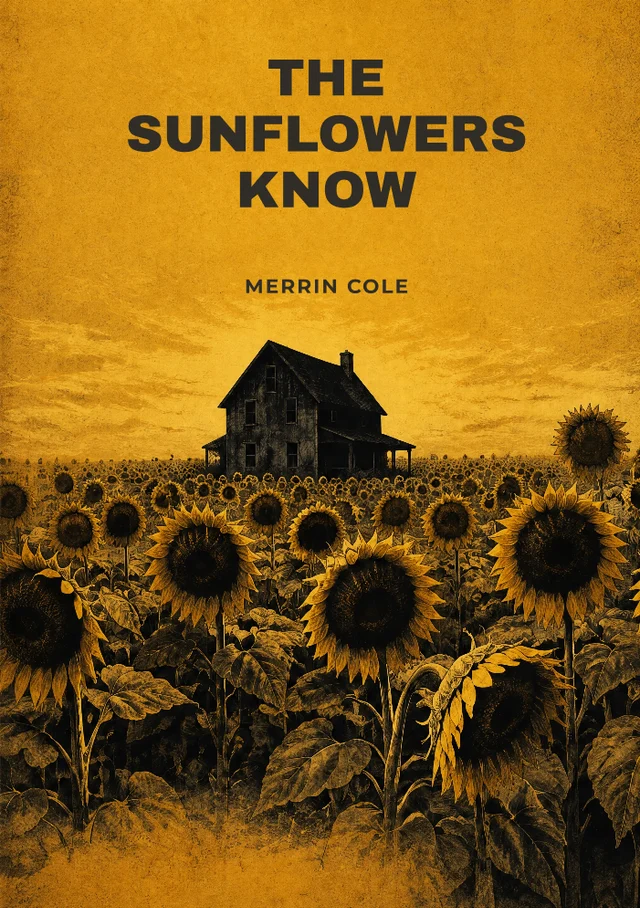 The Sunflowers Know, premade Horror book cover