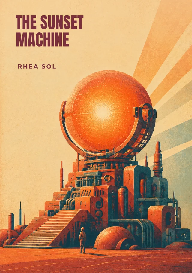 The Sunset Machine, premade Sci-Fi book cover