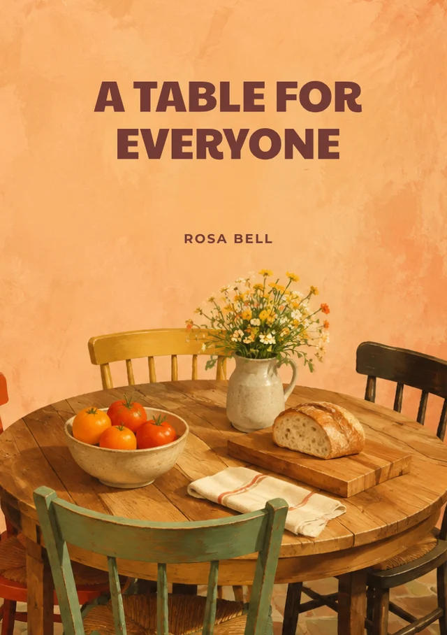 A Table for Everyone, premade Memoir book cover