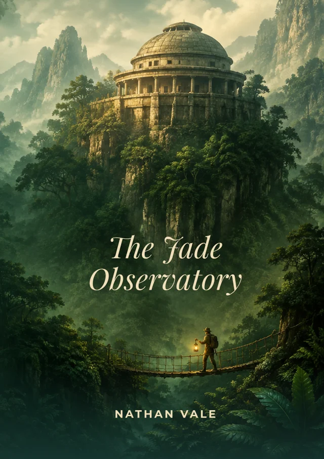 The Jade Observatory, premade Adventure book cover