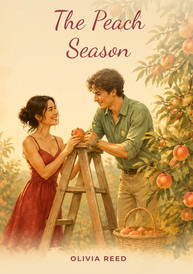 The Peach Season, premade Romance book cover