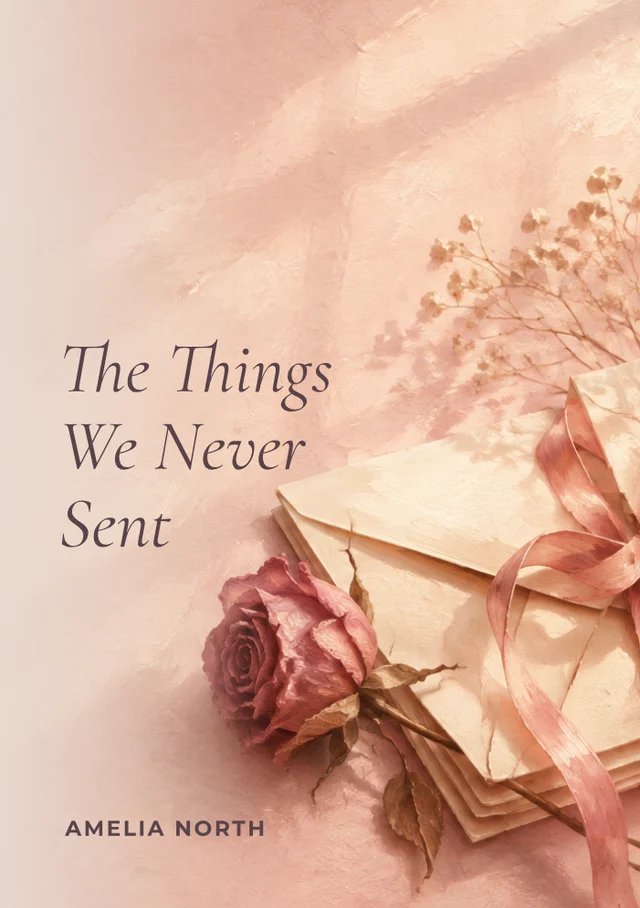 The Things We Never Sent, premade Romance book cover