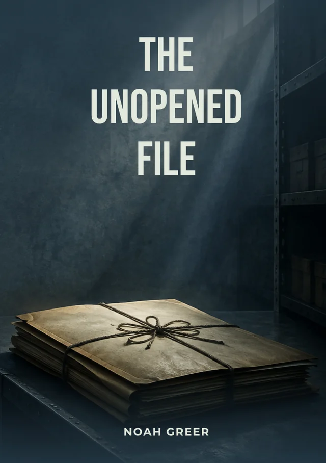 The Unopened File, premade Crime & thriller book cover