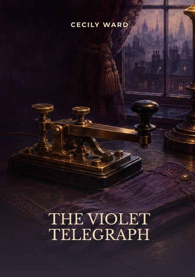The Violet Telegraph, premade Historical Fiction book cover