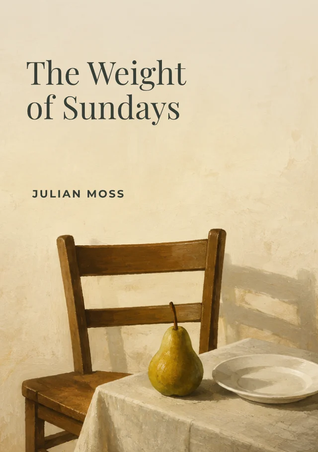 The Weight of Sundays, premade Literary Fiction book cover