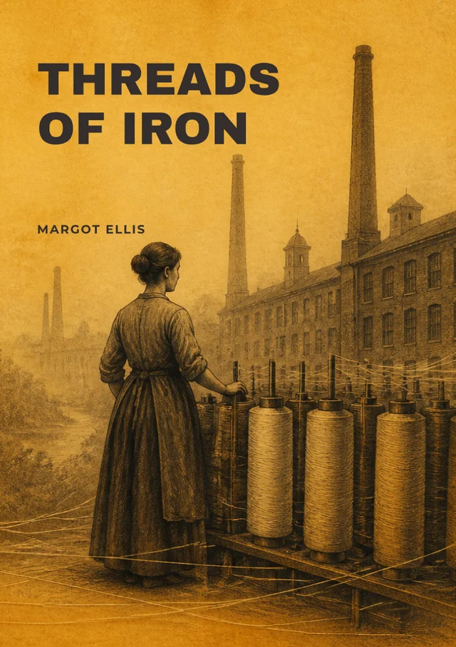 Threads of Iron, premade Historical fiction book cover