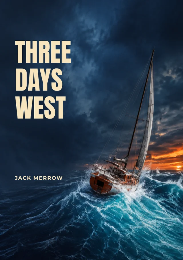 Three Days West, premade Adventure book cover