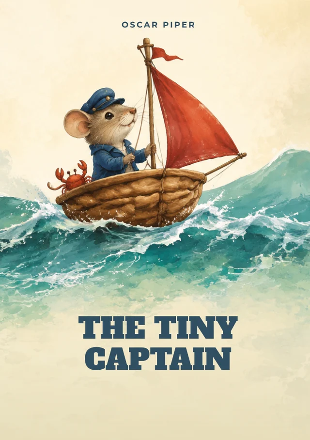 The Tiny Captain, premade Children's book cover