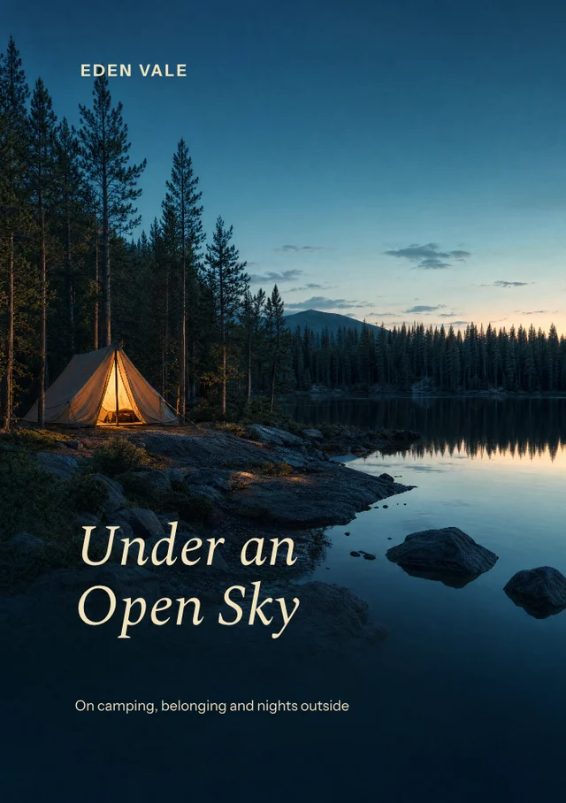 Under an Open Sky, premade Nonfiction · Camping and the outdoors book cover