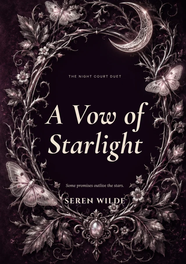 A vow of starlight, premade Romantasy book cover