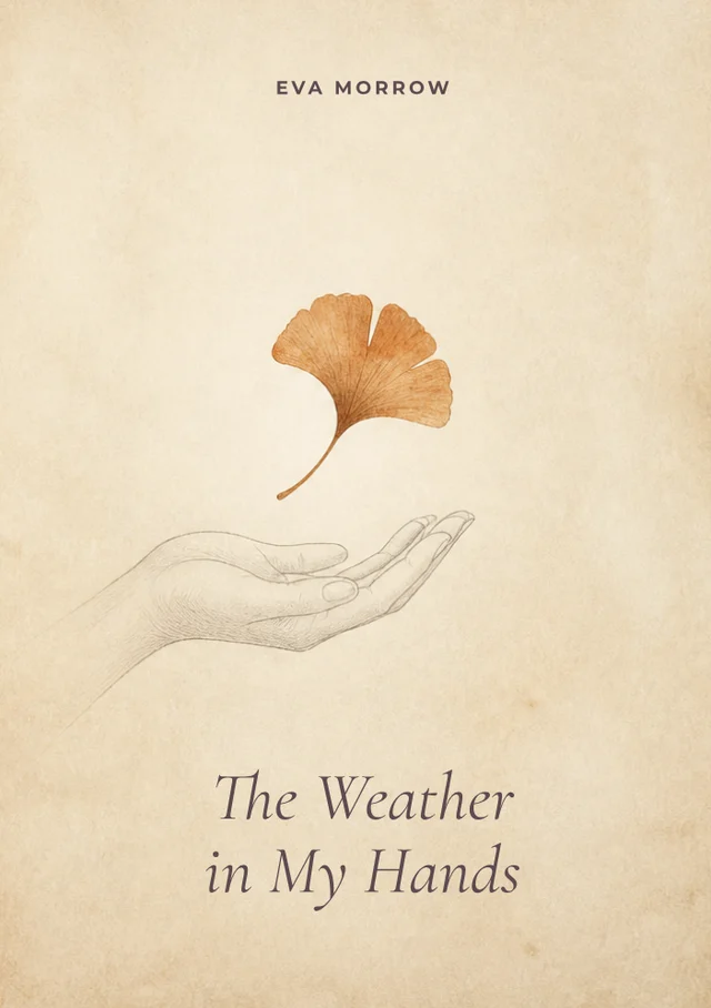 The Weather in My Hands, premade Poetry book cover