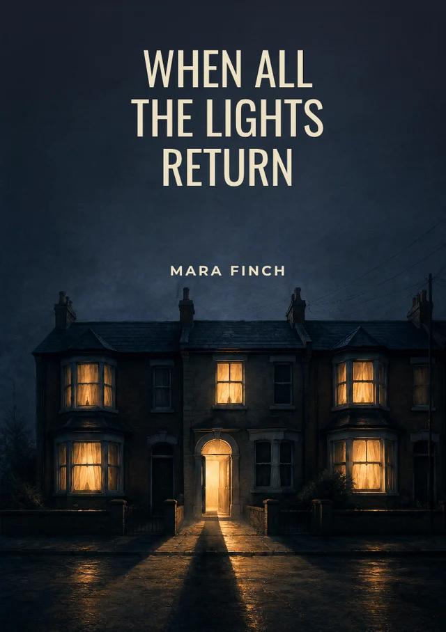 When All the Lights Return, premade Horror book cover