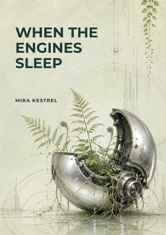 When the Engines Sleep, premade Science fiction book cover