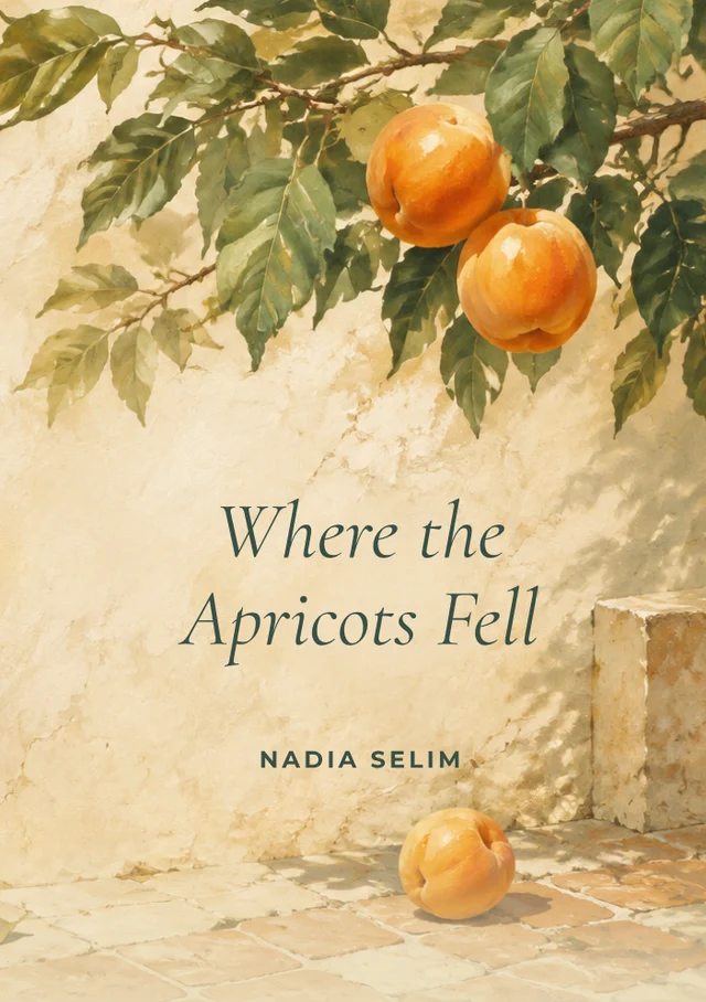 Where the Apricots Fell, premade Literary Fiction book cover