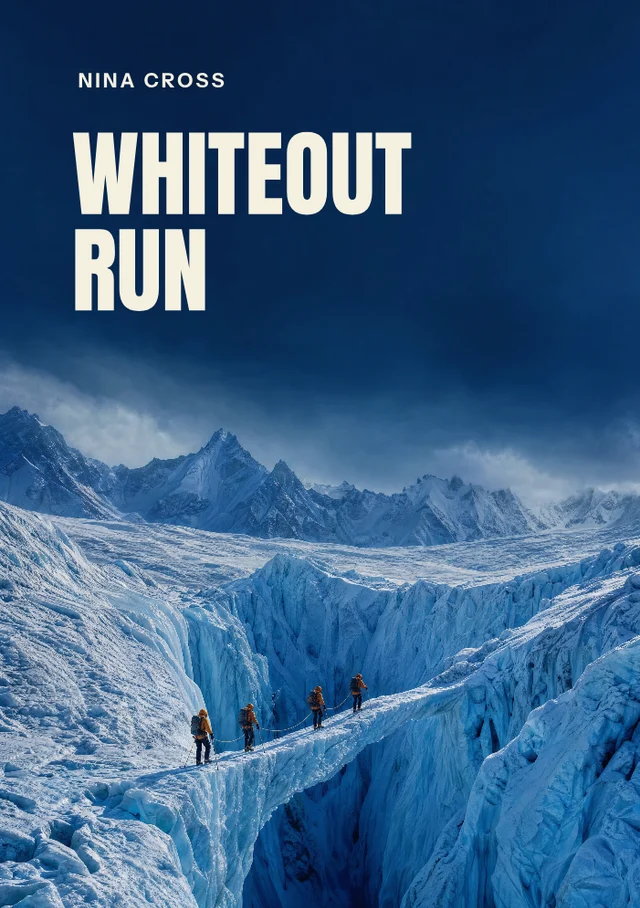 Whiteout Run, premade Adventure · Mountain survival book cover