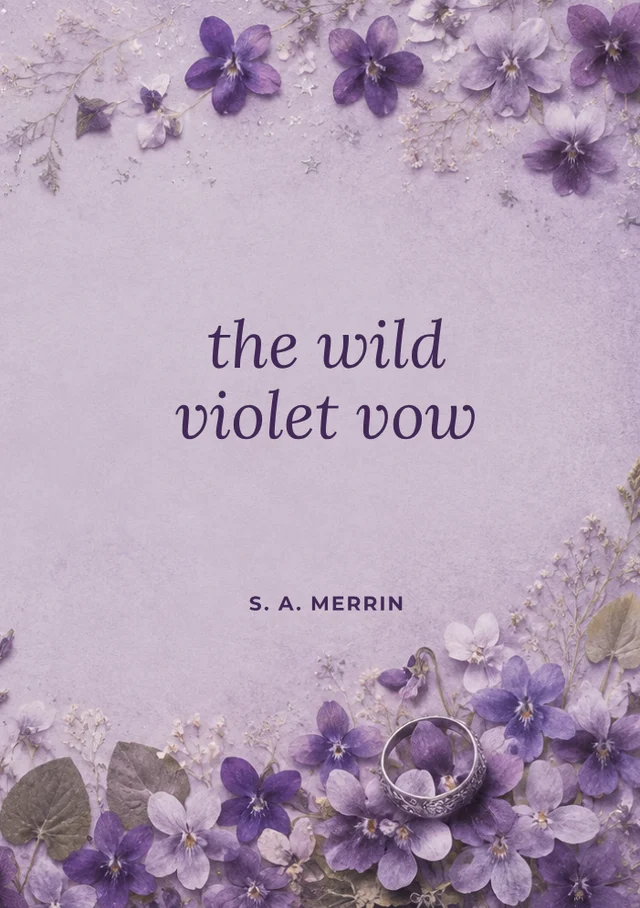 The Wild Violet Vow, premade Romantasy book cover