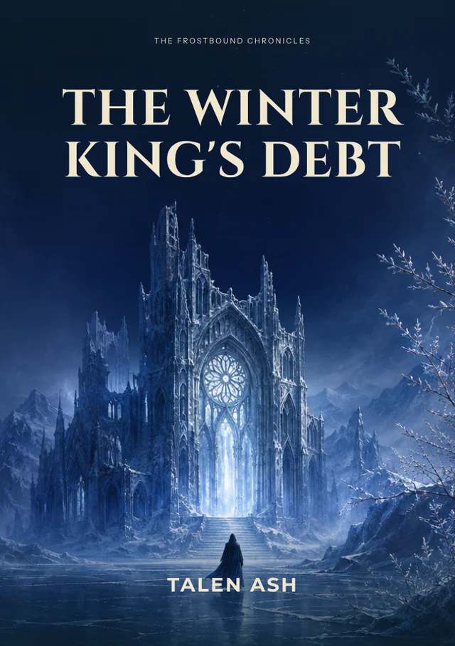 The winter king's debt, premade Epic fantasy book cover