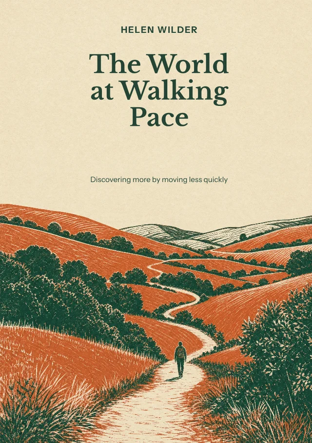 The World at Walking Pace, premade Nonfiction · Walking and landscape book cover