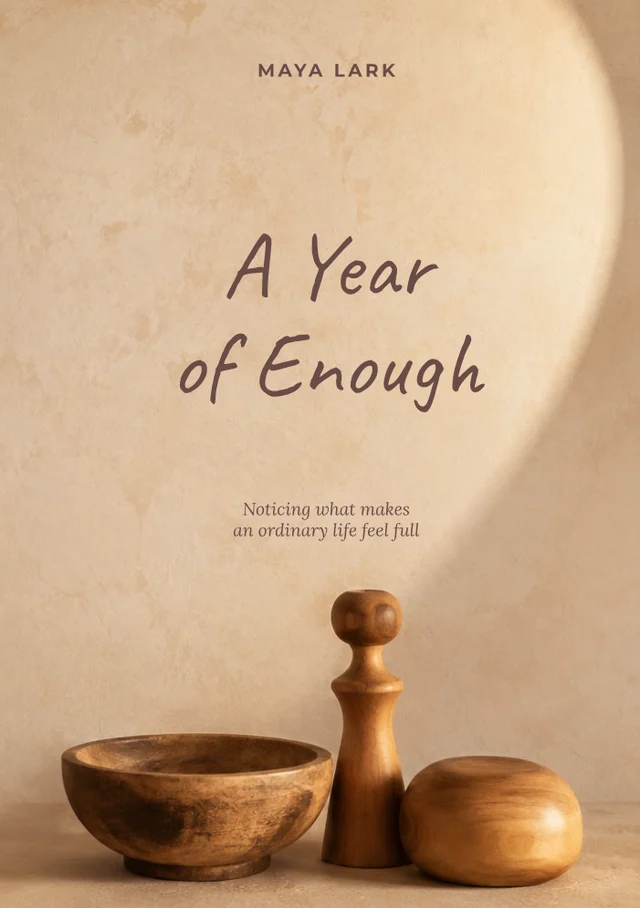 A Year of Enough, premade Nonfiction book cover