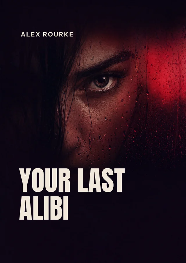 Your Last Alibi, premade Psychological thriller book cover