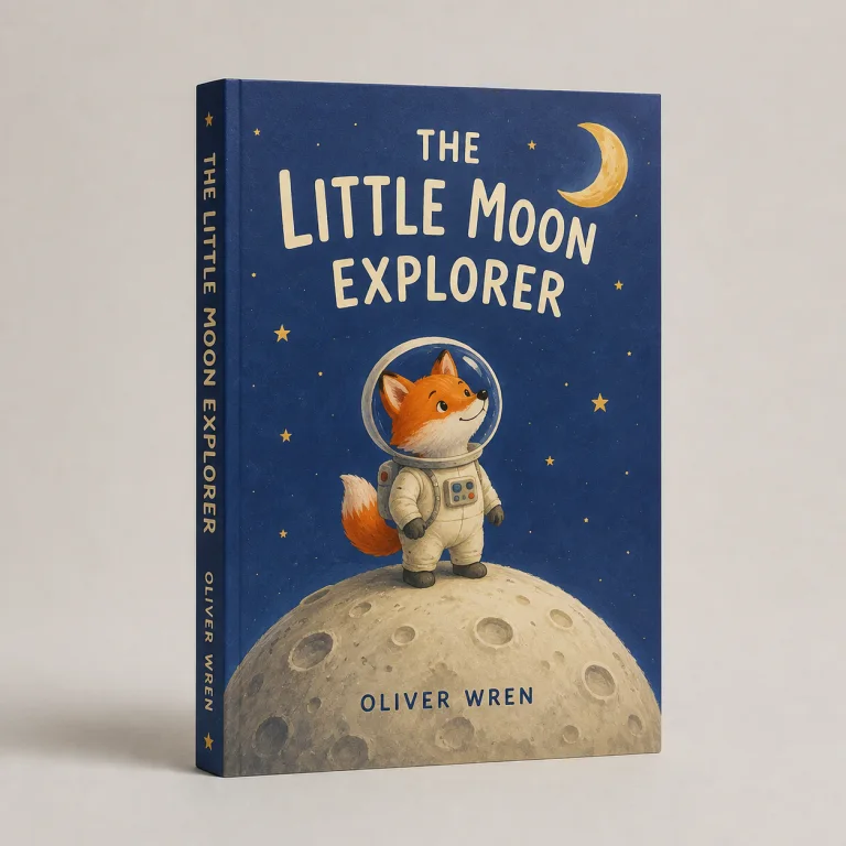 The Little Moon Explorer, an example paperback cover