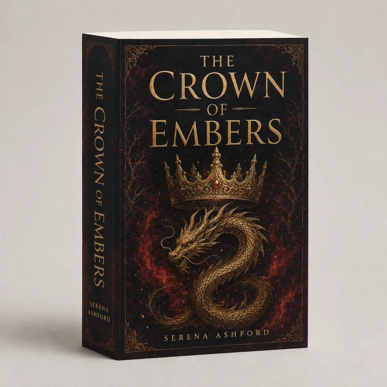 The Crown of Embers — illustrative paperback cover design