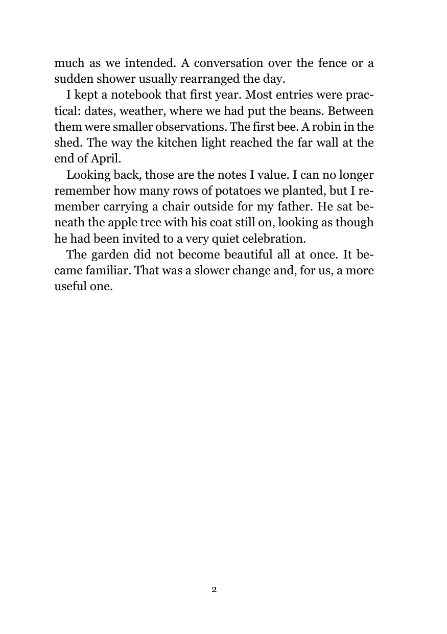 A5 reading page with an automatic page number